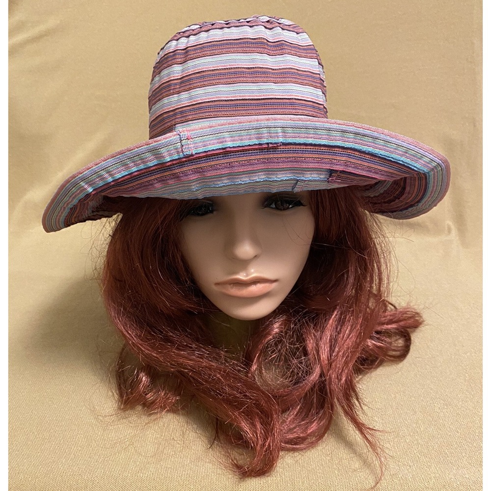 Basic Editions Women Straw Hat Fashion Bucket OSFM Cover Wide Brim Wier Trim NEW